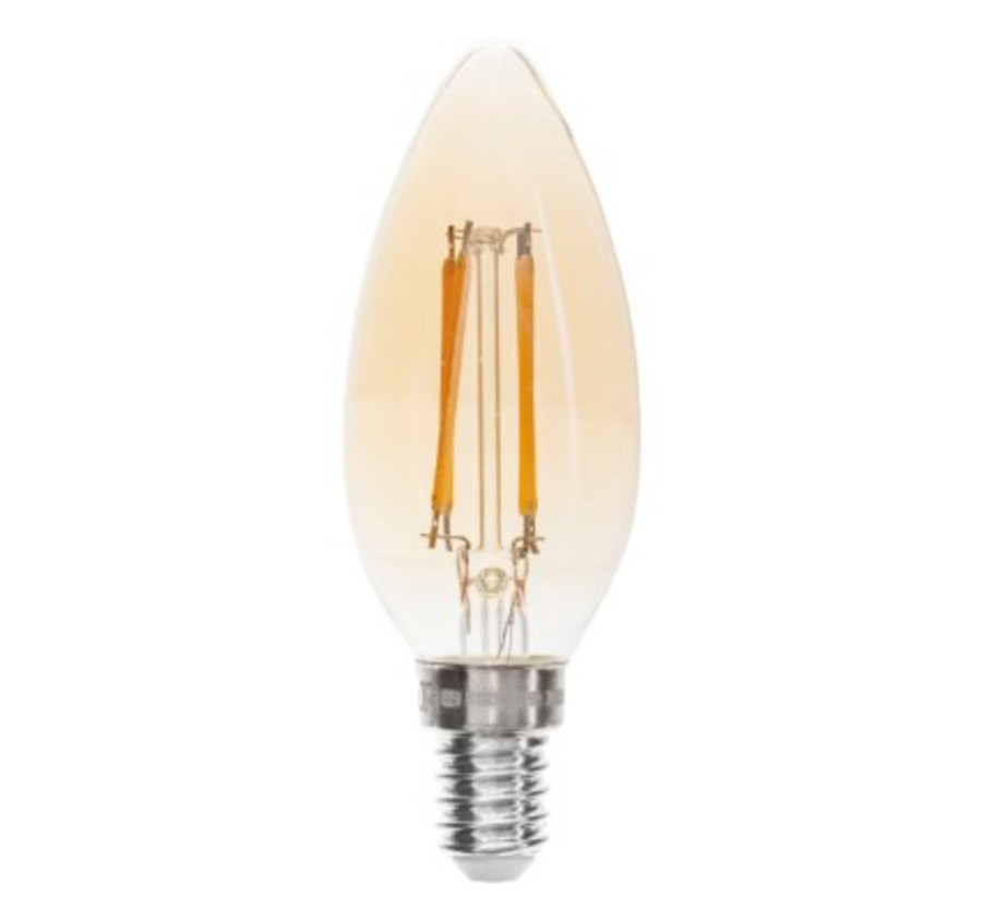 AMPOULE LED FLAMME AMBRE