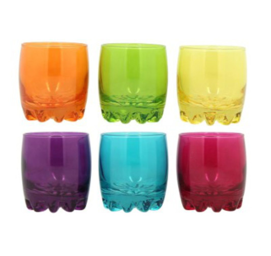 LOT DE 6 VERRES CORAL ADORA︱Lory