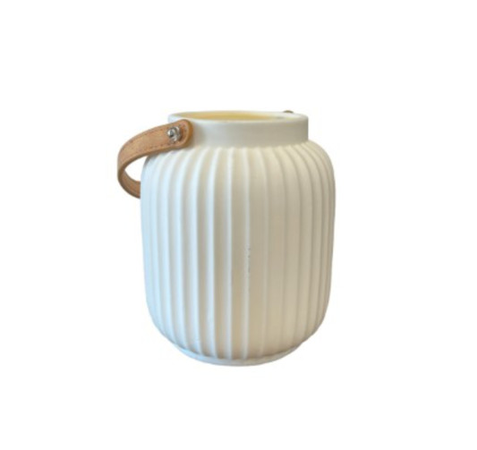 LANTERNE BLANCHE EN CERAMIQUE︱Lory
