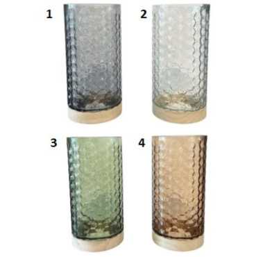 VASE EN VERRE AVEC RELIEFS︱Lory