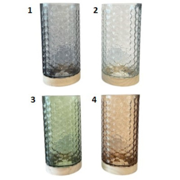 VASE EN VERRE AVEC RELIEFS︱Lory