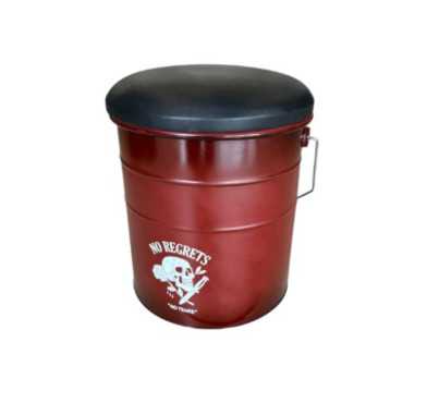 BIDON EN METAL BORDEAUX︱Lory