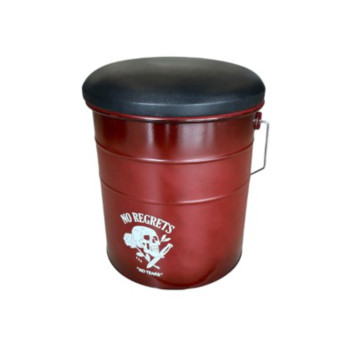 BIDON EN METAL BORDEAUX︱Lory