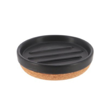 PORTE SAVON ROND NOIR ET LIEGE︱Lory