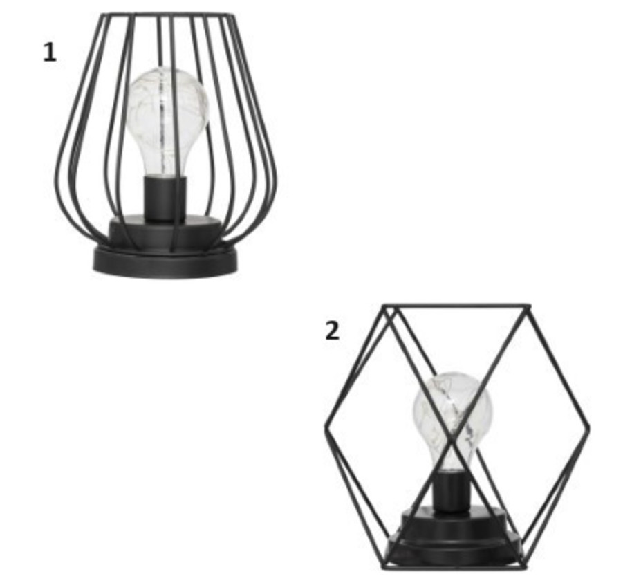 LAMPE EN METAL NOIRE MADI