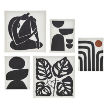 LOT DE 5 TOILES IMPRIMEES︱Lory