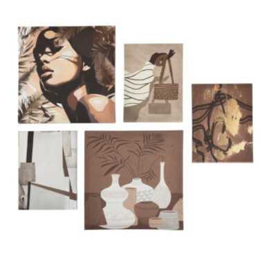 LOT DE 5 TOILES IMPRIMEES︱Lory