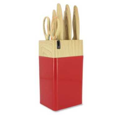 BLOC A COUTEAUX 6 PCS MAGENTA︱Lory