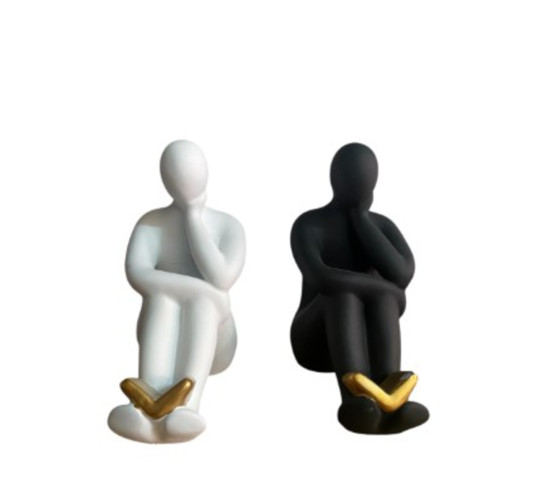 STATUE SERRE LIVRE EN CIMENT︱Lory