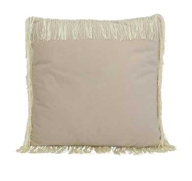 COUSSIN VELOURS ECRU A FRANGES︱Lory