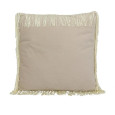 COUSSIN VELOURS ECRU A FRANGES