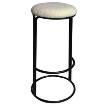 TABOURET DE BAR BOUCLETTE ECRU︱Lory