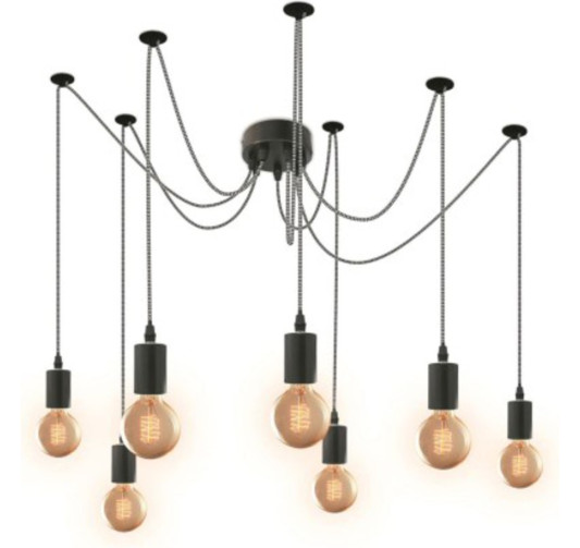 SUSPENSION ARAIGNEE 7 LUMIERES︱Lory