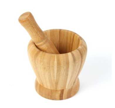 PILON ET MORTIER EN BAMBOU︱Lory