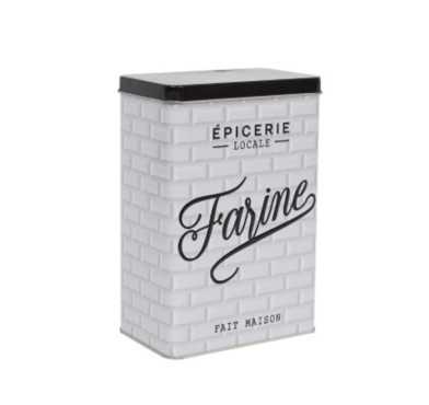 BOITE A FARINE METAL EMBOSSE︱Lory