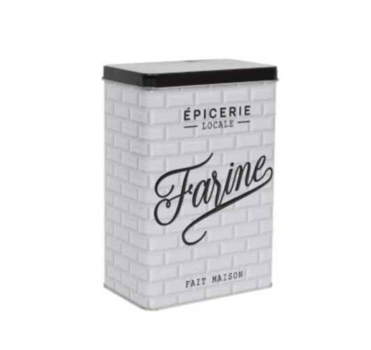 BOITE A FARINE METAL EMBOSSE︱Lory