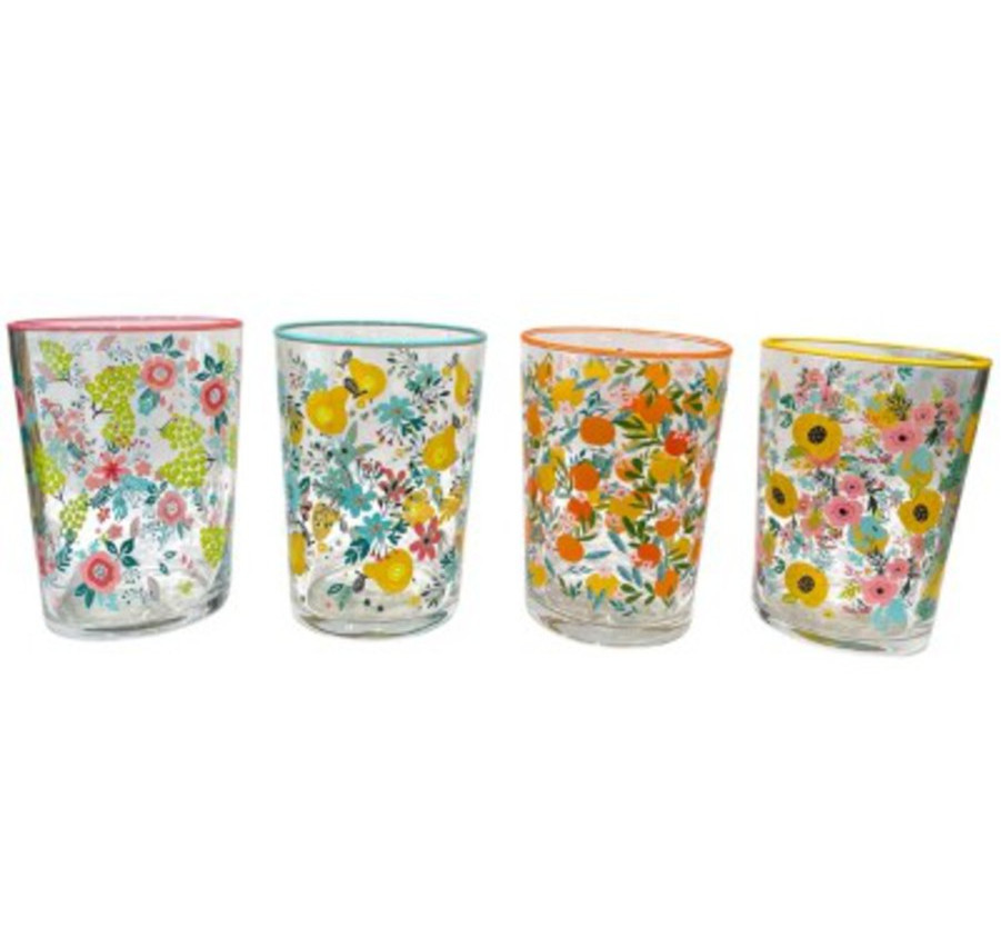 VERRE DECORE FLEUR 510ML