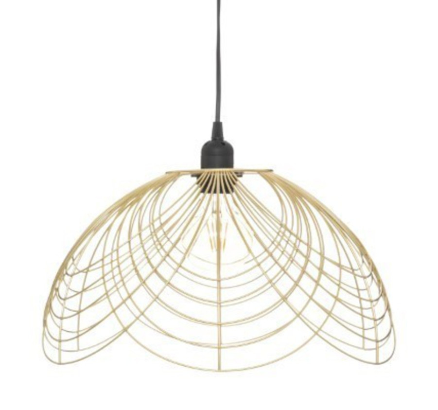 SUSPENSION EN METAL DORE