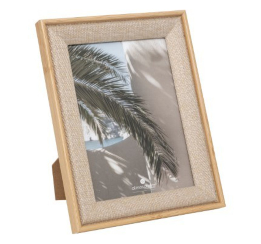 CADRE PHOTO EN TISSU BEIGE