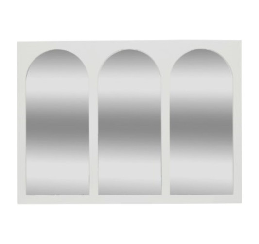 MIROIR MDF BLANC 3 ARCHES︱Lory