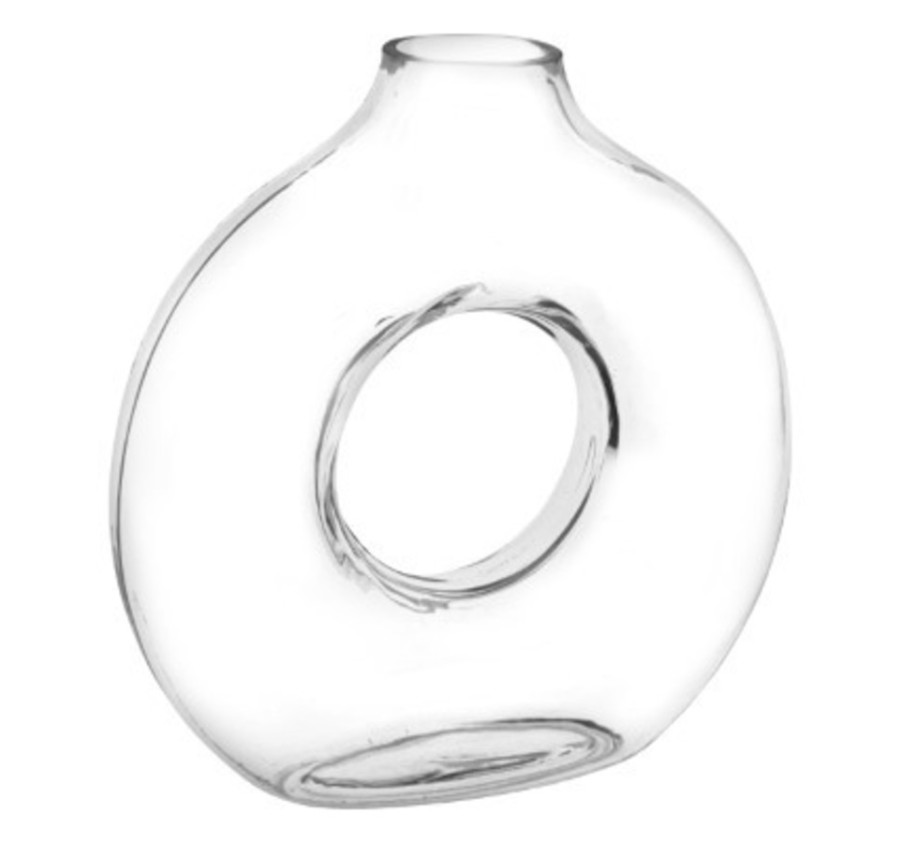 VASE EN VERRE TRANSPARENT
