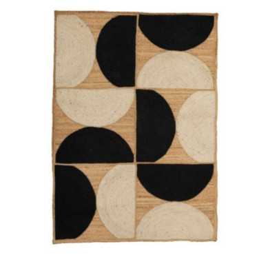 TAPIS EN JUTE DEMI CERCLES︱Lory