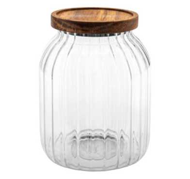 BOCAL EN VERRE ET ACACIA 2L︱Lory
