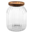 BOCAL EN VERRE ET ACACIA 2L