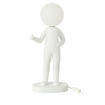 LAMPE POUCES RESINE BLANC︱Lory