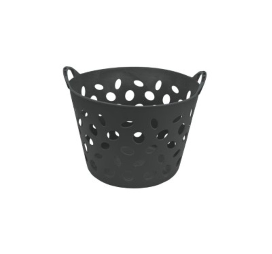 PANIER PVC SOUPLE NOIR AJOURE