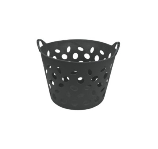 PANIER PVC SOUPLE NOIR AJOURE︱Lory