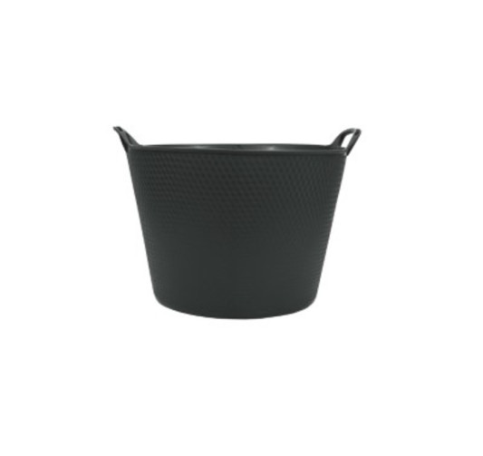 PANIER PVC SOUPLE NOIR PLEIN︱Lory