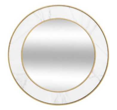 MIROIR METAL EFFET MARBRE︱Lory