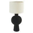 LAMPE EN CERAMIQUE NOIR H.59CM