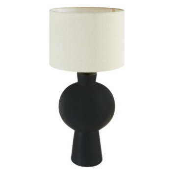 LAMPE EN CERAMIQUE NOIR H.59CM︱Lory
