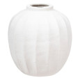 VASE BOULE EN CERAMIQUE BLANC