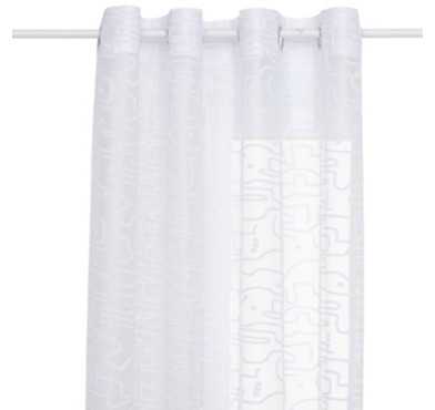 VOILAG EMOTIF FLEURS BLANC︱Lory