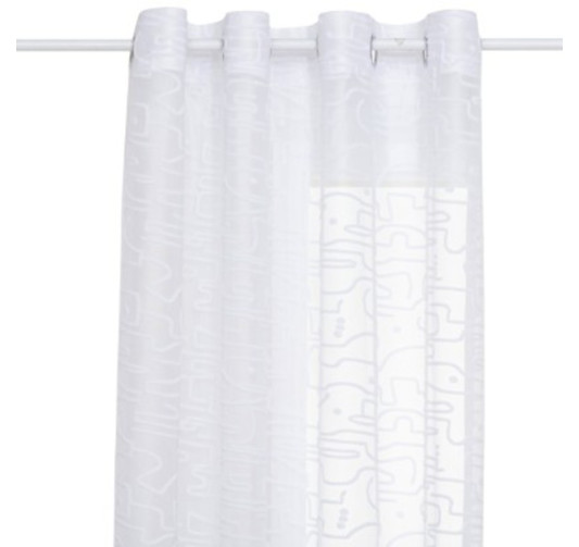 VOILAG EMOTIF FLEURS BLANC︱Lory