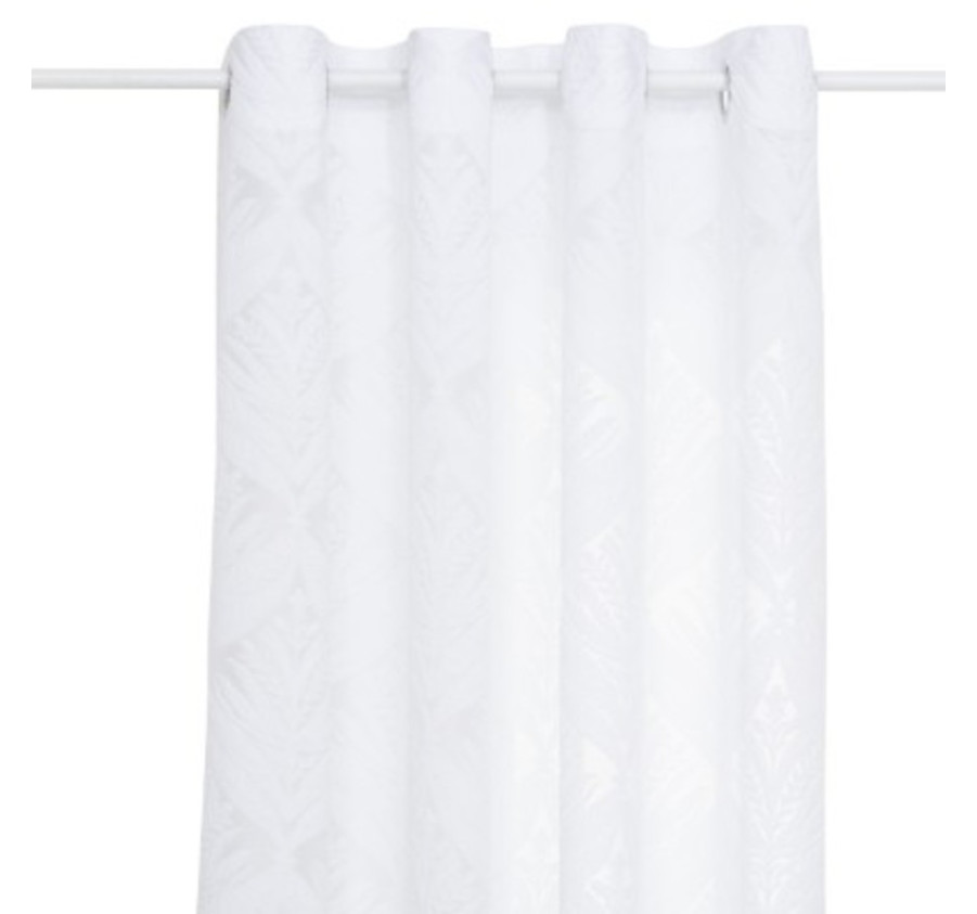 VOILAGE MOTIF WILD BLANC