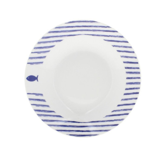 ASSIETTE CREUSE MARIN D.20CM︱Lory