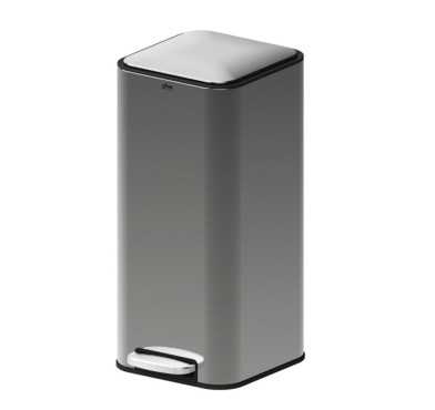 POUBELLE DELTA EN METAL GRIS︱Lory