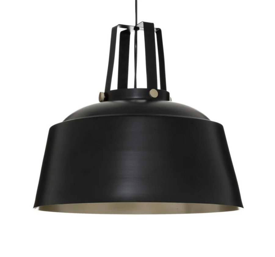 SUSPENSION SOUL EN METAL NOIR