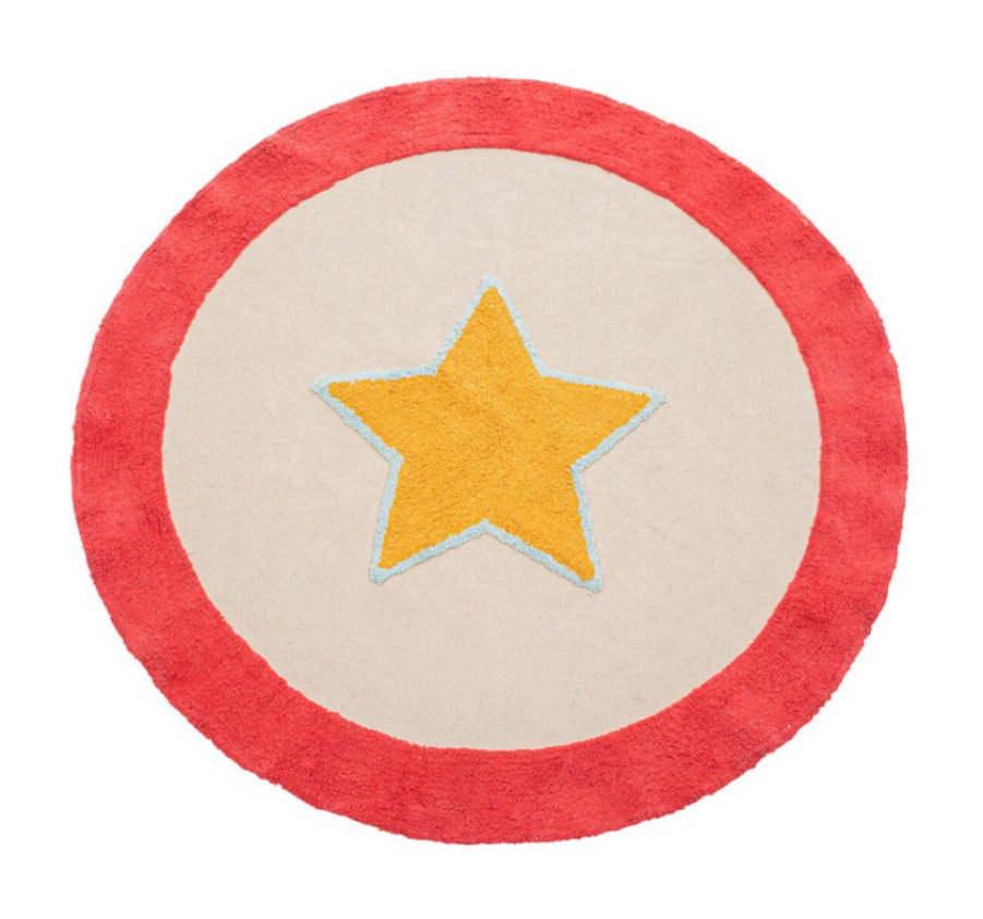 TAPIS ROND CIRCUS EN COTON