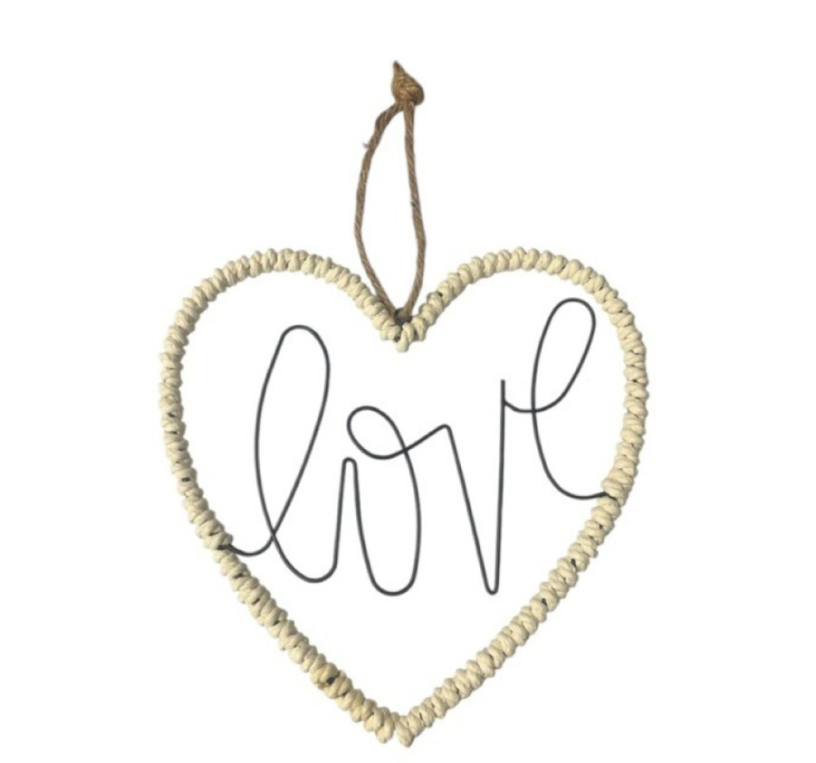 COEUR EN PAPIER ET METAL