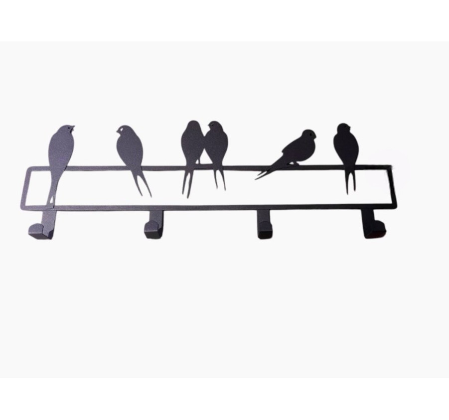 PORTE MANTEAU EN METAL NOIR