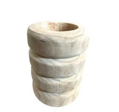 VASE EN BOIS 17X23CM︱Lory