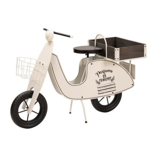 VESPA PORTE PLANTES BLANC︱Lory