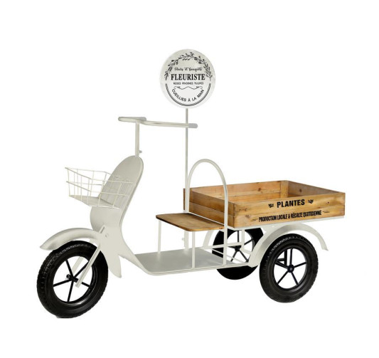 TRICYCLE PORTE PLANTES BLANC︱Lory