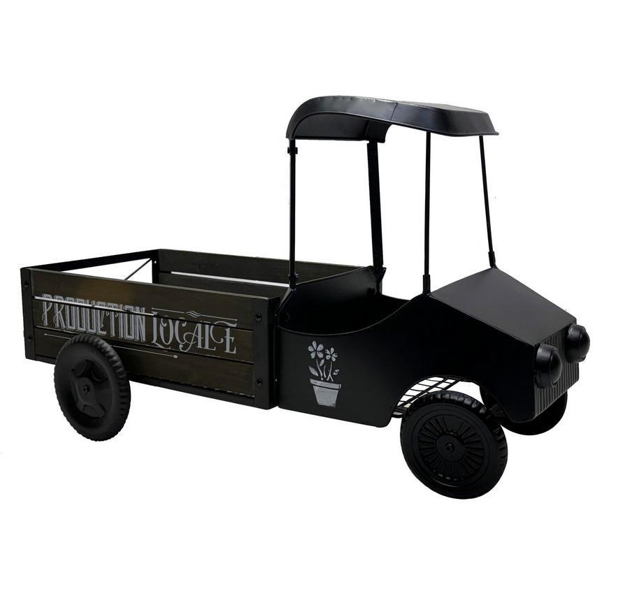 MINI CAMION PORTE PLANTES NOIR
