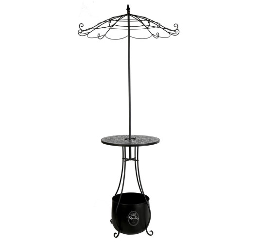 PARASOL PORTE PLANTES NOIR︱Lory